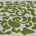 Green Micro Landforms With Various Irregular Shapes For Landscape Decoration 3d model