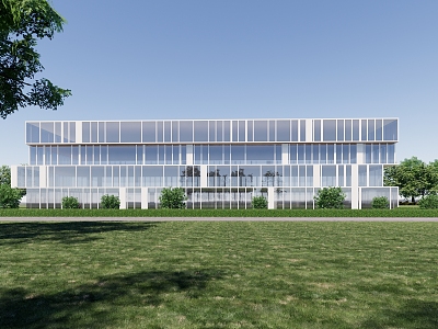 Modern Office Building Multi-storey Office Building Industrial Park Office Building Administrative Office Building Special-shaped Office Building 3d model