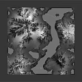 Garden Landscape Design Featuring Snowy Mountain Terrain And Blue Water Areas