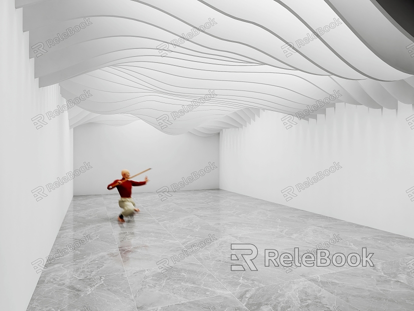 Modern Ceiling Special-shaped Ceiling Paper Ceiling Curved Ceiling Grid Top model