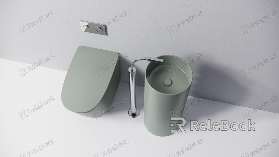 Modern toilet sanitary ware model