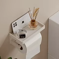Modern Wall Mounted Bathroom Accessories With Toilet Paper Holder And Tissue Box