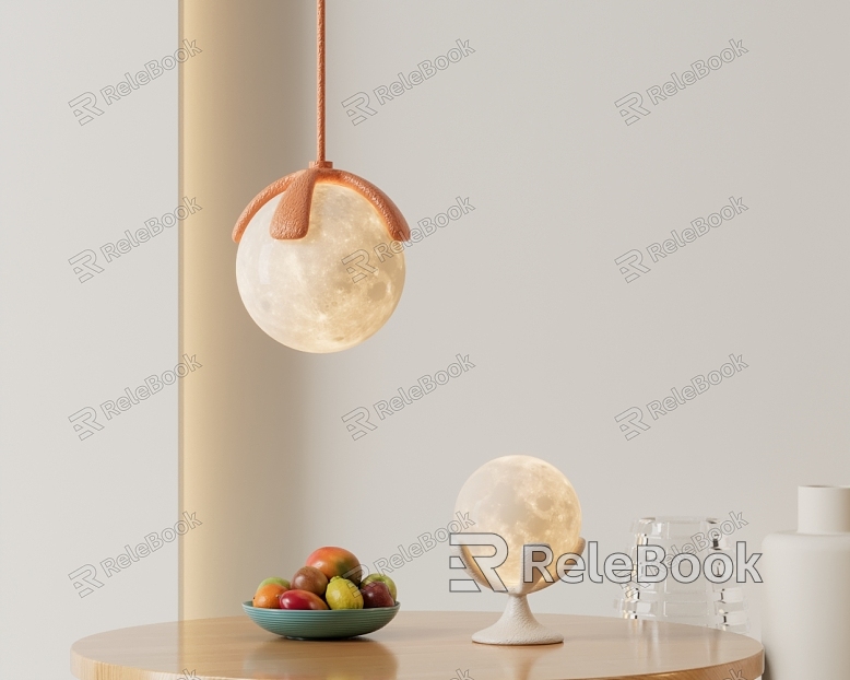 Nordic Lamps Combination Creative Moon Chandelier Table Lamp model