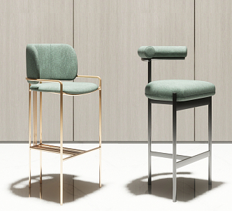 Modern Bar Chair High Bar Chair Combination 3d model