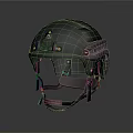 Tactical Helmet Clothing Accessory With Camera Mount And Adjustable Straps 3d model