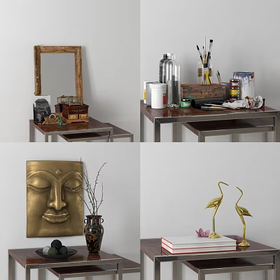 Modern Decorations Ornament Combination 3d model