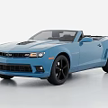 Light Blue Convertible Sports Car With Black Wheels And Open Top Design