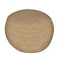 Round Woven Straw Stool with Natural Color for Home Interior Decor