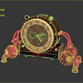 Floor Clock Big Clock Retro Clock Retro Clock Retro Clock Large Clock Pendulum Furnishings 3d model
