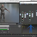 Bald Headed Game Movie Character With Red Eyes And Armored Mechanical Suit