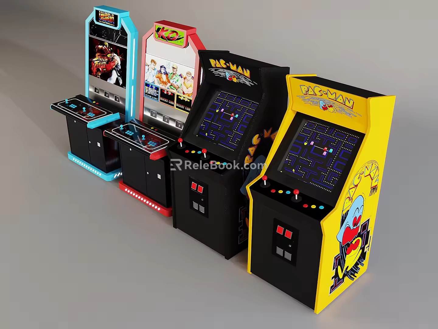 Modern game machine video game entertainment machine 3d model