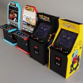 Modern game machine video game entertainment machine 3d model