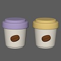 Cartoon Cup Coffee Cup 3d model