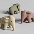 Cute Soft Elephant Shaped Kids Chair With Green Beige Pink Fabric For Toddlers