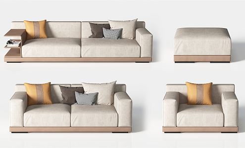 Modern combination sofa 3d model