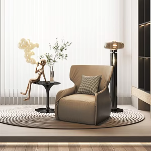Modern Single Sofa Chair 3d model