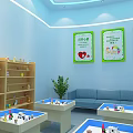 Community Leisure Center Layout Design With Functional Zones Green Plants And Colorful Umbrellas