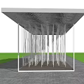 Modern Corridor Rope Art Device Gallery 3d model