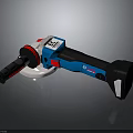 Professional Electric Angle Grinder with Blue Black Design for Hardware Tool Applications 3d model