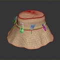 Women's Hat Sun Hat Fashion Hat Women's Hat Topper Hat Women's Hat Bucket Hat Classic Hat 3d model