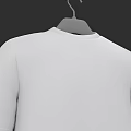 Stylish Hanger With White T-shirt For Modern Wardrobe Display And Organization