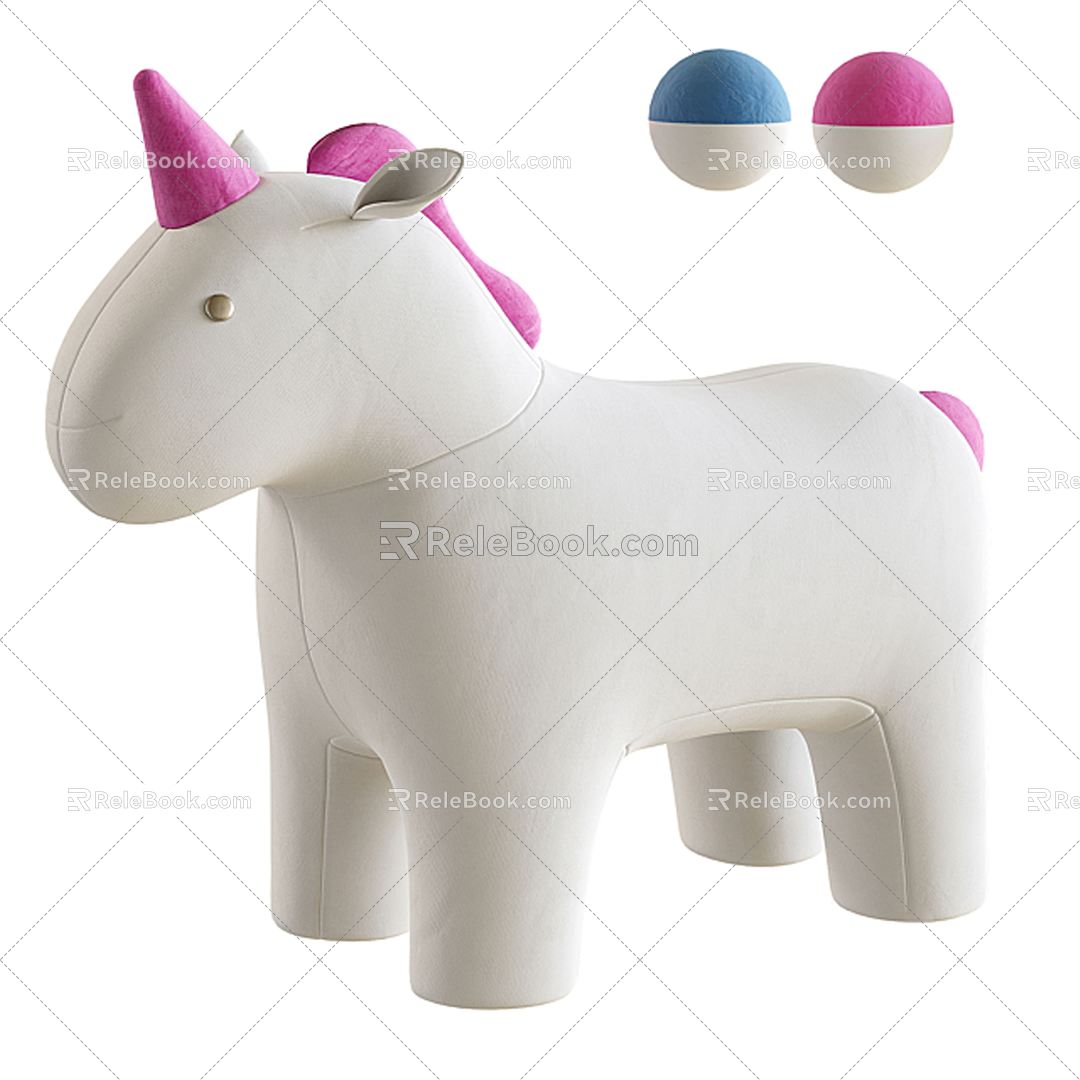 Modern Children's Chair Unicorn Children's Chair 3d model