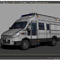 Iveco Nanjing Iveco IVECO Communication Support Vehicle Transport Vehicle Bus 3d model