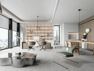 Modern Office Manager's Office 3d model