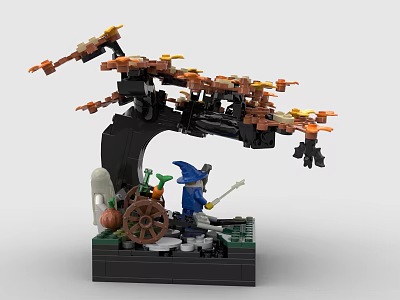 LEGO Toy Wizard Trees Plant 3d model