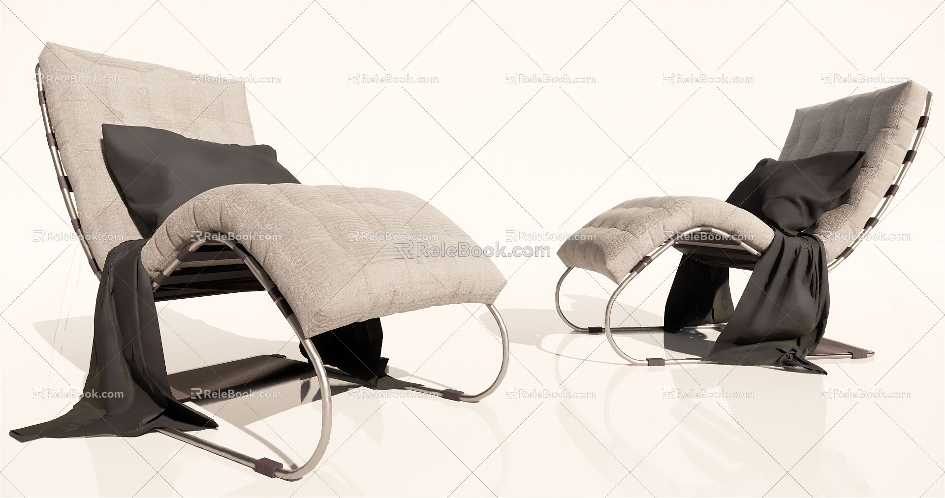 Modern recliner 3d model