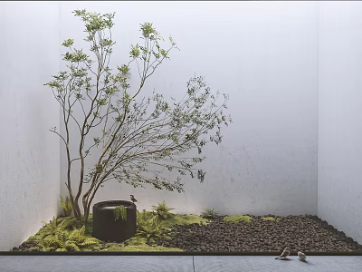 Modern landscape sketch landscape 3d model