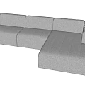 Modern Multiplayer Sofa 3d model