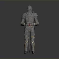 Silver Armor Decorative Figurine With Golden Accents And Red Hilt Sword As Home Decoration Piece