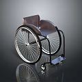 Industrial Grade Wheelchair With Durable Steel Frame Large Wheels And Ergonomic Seat