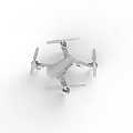 Intelligent Drone Featuring Modern Design Four Propellers And Sleek White Body
