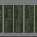 Stepping Stones Garden Landscape Design With Various Stone Shapes And Green Grass