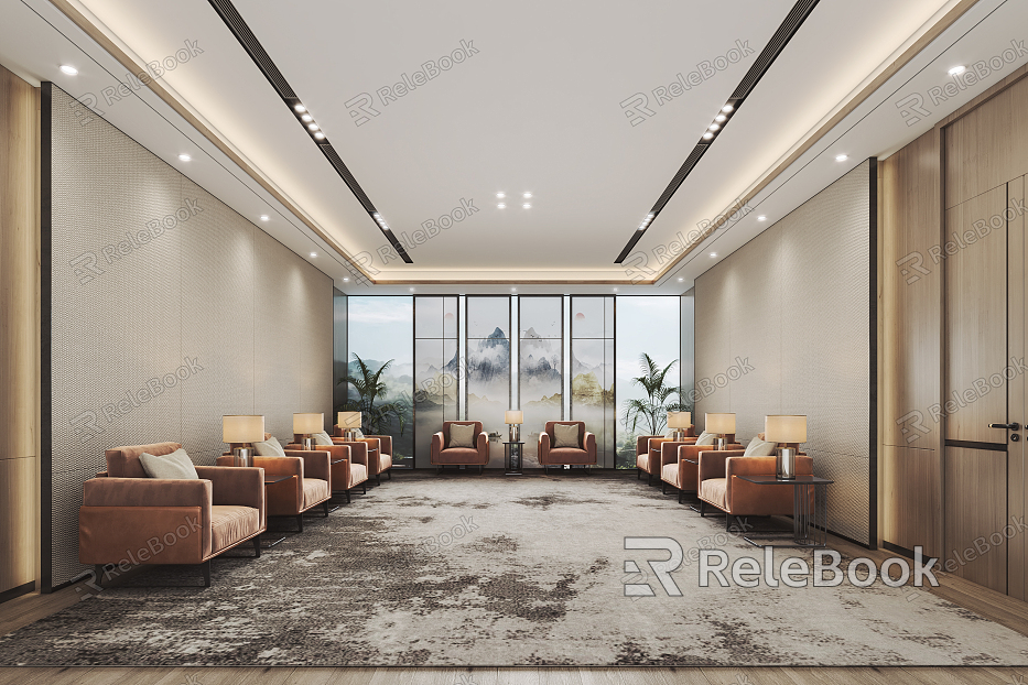 VIP Reception Room Modern Reception Room model