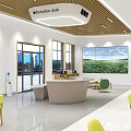 Modern Hall Convenience Service Center 3d model