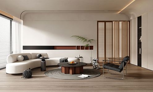 modern living room 3d model