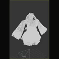 Red Traditional Dress With Long Sleeves Black Skirt Gray Apron And Gold Trim