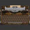 typewriter old typewriter antique typewriter classical typewriter 3d model