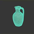 Ancient Terracotta Pitcher Sculpture With Detailed Hand Carved Decorative Patterns