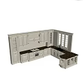 Classic White Kitchen Cabinets With Carved Details Black Countertop And Natural Light
