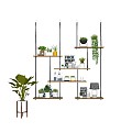 Modern Hanger Green Plant Potted Plant Ornaments 3d model