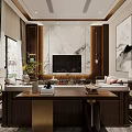 Elegant Duplex Living Room Interior With Sofas Coffee Table Chandelier And Rug
