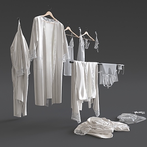 Modern Pajamas Bathrobe 3d model