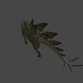 Realistic Stegosaurus Dinosaur Game Movie Character With Spiked Back And Detailed Skin