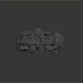 Detailed Mechanical Engine Model With Fan Cylinder And Fuel Tank Components