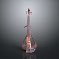 Artistic Wooden String Instrument Shaped Decorative Household Ornament For Home