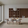 Modern table combination 3d model